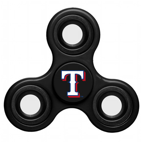 MLB Texas Rangers 3 Way Fidget Spinner C54 - Black